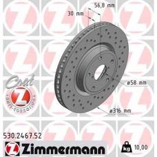 530.2467.52 ZIMMERMANN Гальмівний диск
