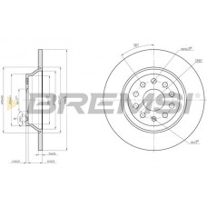 CD8506S BREMSI Гальмівний диск