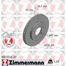 100.1246.20 ZIMMERMANN Гальмівний диск