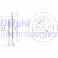 BG2805C DELPHI Гальмівний диск