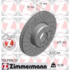 150.2906.20 ZIMMERMANN Гальмівний диск