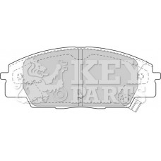 KBP1742 KEY PARTS КомплеК т гальмівних колодок, дискове гальмо