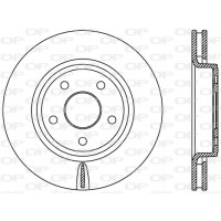 BDR2445.20 OPEN PARTS Гальмівний диск