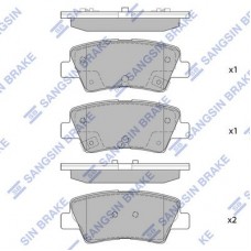 SP1407 Hi-Q Комплект гальмівних колодок дисковий гальм