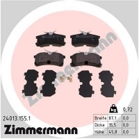 24013.155.1 ZIMMERMANN Комплект гальмівних колодок дисковий гальм