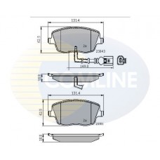 CBP11147 COMLINE Комплект гальмівних колодок дисковий гальм
