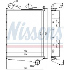 97006 NISSENS Интеркулер