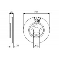 0 986 479 576 BOSCH Гальмівний диск