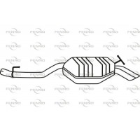 P36010 FENNO Глушник вихлопних газів кінцевий