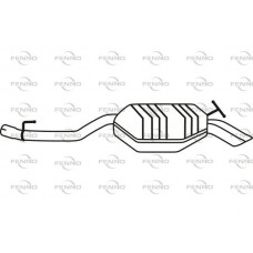 P36010 FENNO Глушник вихлопних газів кінцевий