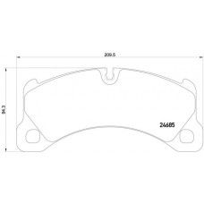 P 65 026 BREMBO КомплеК т гальмівних колодок, дискове гальмо
