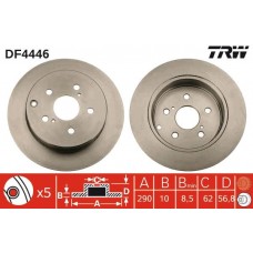 DF4446 TRW Гальмівний диск