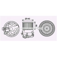 PE8558 AVA QUALITY COOLING Вентилятор салону