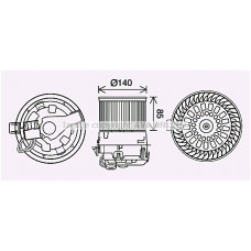 PE8558 AVA QUALITY COOLING Вентилятор салону