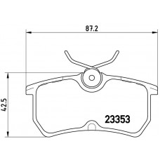 FK20072 KAISHIN Комплект гальмівних колодок дисковий гальм
