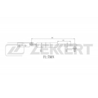 GF-1319 ZEKKERT Газова пружина кришка багажника