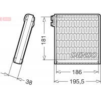 DEV09103 DENSO Випарник кондиціонера