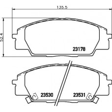 8DB 355 037-141 HELLA Комплект гальмівних колодок дисковий гальм