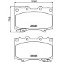8DB 355 009-371 HELLA PAGID Комплект гальмівних колодок дисковий гальм