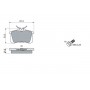 0 986 461 769 BOSCH Комплект гальмівних колодок дисковий гальм