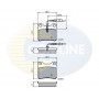 CBP1455 COMLINE Комплект гальмівних колодок дисковий гальм
