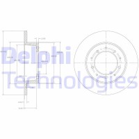 BG2799 DELPHI Гальмівний диск