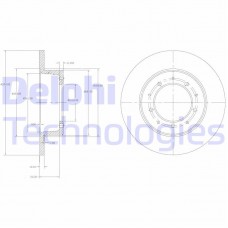 BG2799 DELPHI Гальмівний диск
