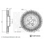 ADBP430036 BLUE PRINT Гальмівний диск