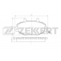 BS-2864 ZEKKERT Комплект гальмівних колодок дисковий гальм