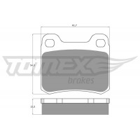 TX 10-371 TOMEX Brakes Комплект гальмівних колодок дисковий гальм