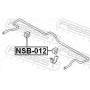 NSB012 FEBEST Опора стабілізатора