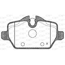 BPA1132.00 OPEN PARTS Комплект гальмівних колодок дисковий гальм