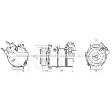 AUAK354 AVA QUALITY COOLING Компресор кондиціонера