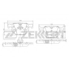 BS-1017 ZEKKERT Комплект гальмівних колодок дисковий гальм
