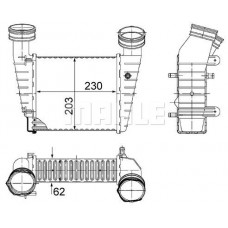 CI 347 000S MAHLE Интеркулер