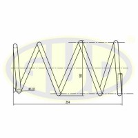 GCS092590 G.U.D. Пружина ходової частини