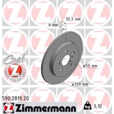 590.2819.20 ZIMMERMANN Гальмівний диск