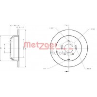 6110460 METZGER Гальмівний диск