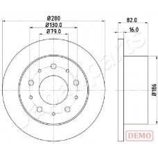 DP-0611C JAPANPARTS Гальмівний диск