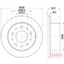 DP-0611C JAPANPARTS Гальмівний диск
