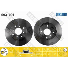 6031091 GIRLING Гальмівний диск
