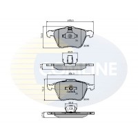 CBP01322 COMLINE Комплект гальмівних колодок дисковий гальм
