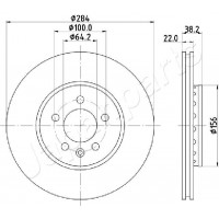 DI-442 JAPANPARTS Гальмівний диск