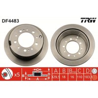 DF4483 TRW Гальмівний диск