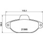 8DB355019091 HELLA BOSCH FIAT Колодки тормозные передние Punto -99