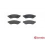 P 10 008 BREMBO Комплект гальмівних колодок дисковий гальм