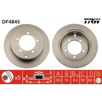 DF4845 TRW Гальмівний диск