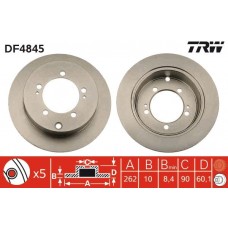 DF4845 TRW Гальмівний диск