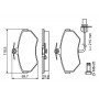 0 986 494 042 BOSCH Комплект гальмівних колодок дисковий гальм