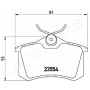 PP-0700AF JAPANPARTS Комплект гальмівних колодок дисковий гальм